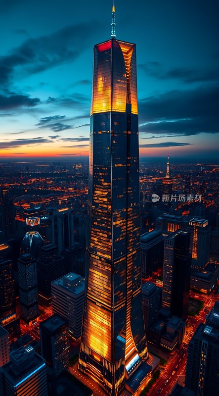 上海中心大厦夜景