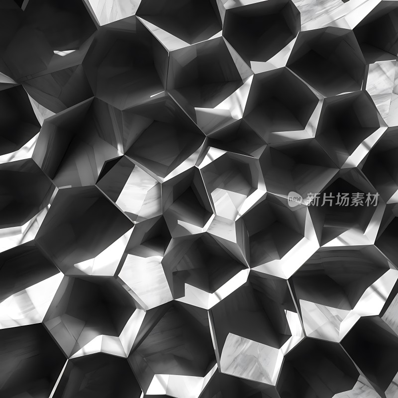 六边形镂空设计