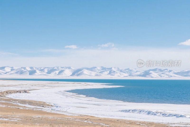雪山湖泊自然风光