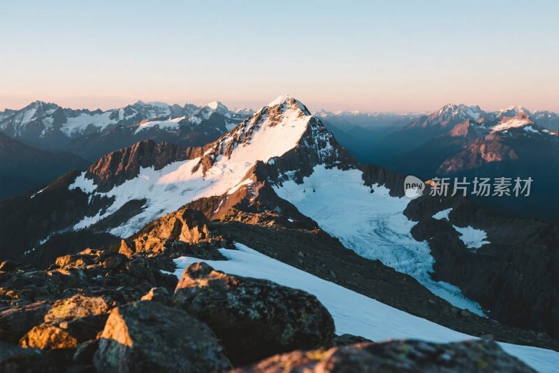 雪山风光自然摄影