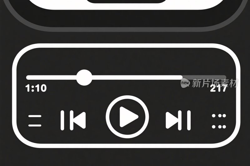 媒体播放器界面图标