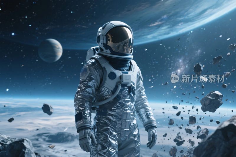 宇航员太空场景