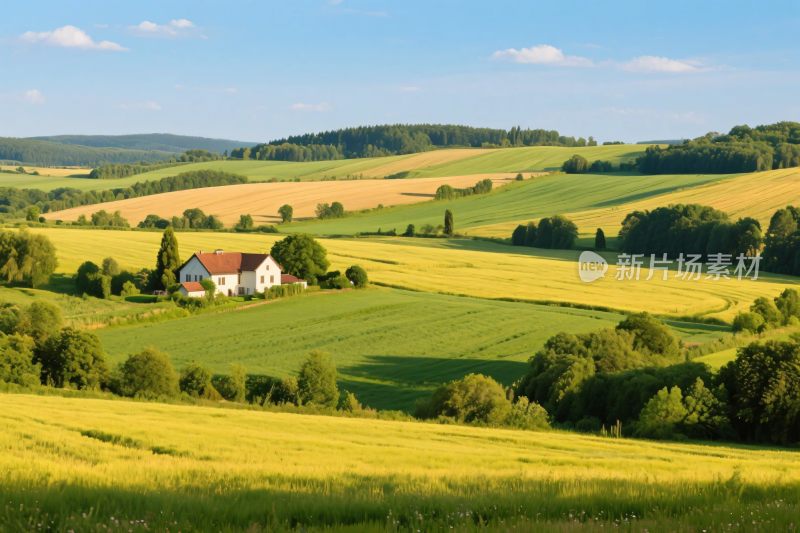 乡村田园风景图