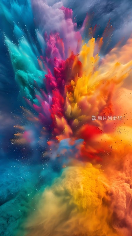 五彩斑斓的色彩爆炸