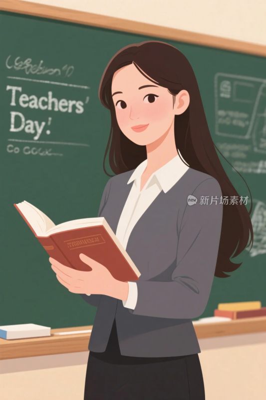 教师节教师插画
