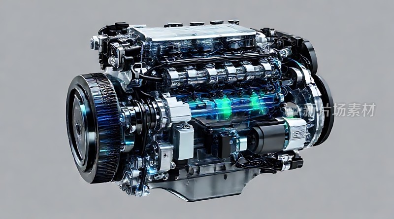 现代汽车发动机内部结构图