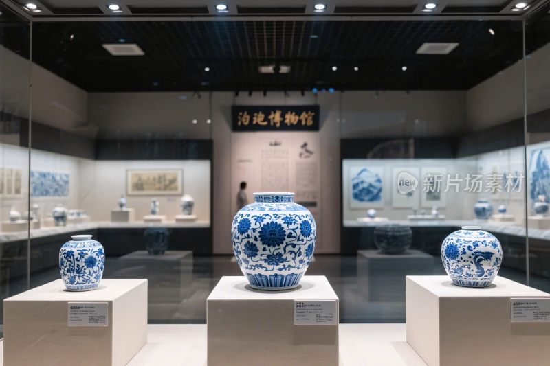 博物馆青花瓷器展览