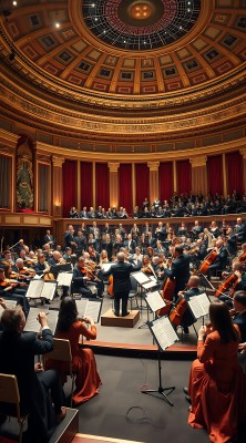 交响乐团演奏现场