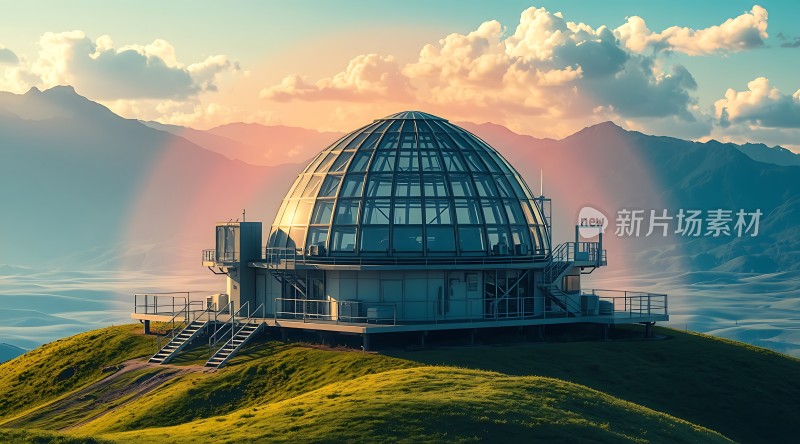 山顶天文台日落美景