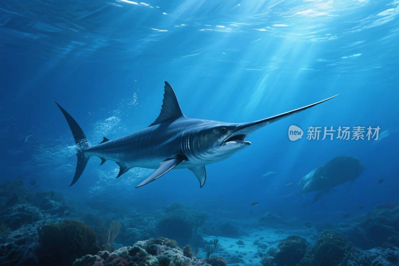水下鲨鱼画面