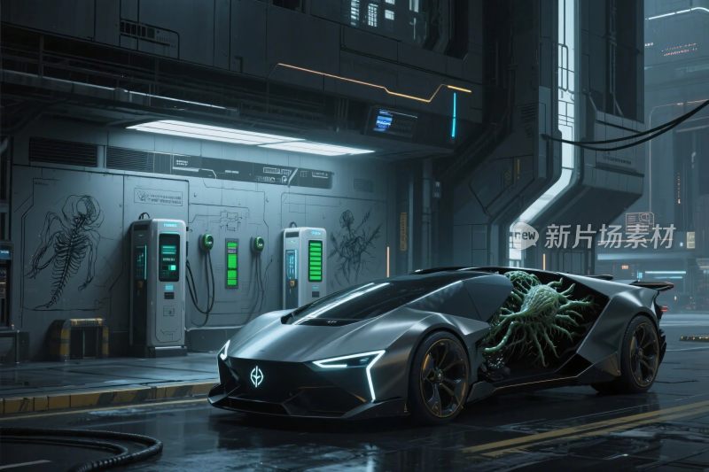 科幻未来汽车场景