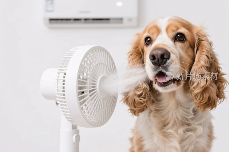宠物与电风扇场景