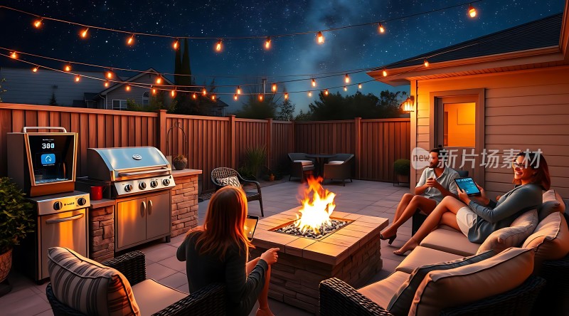 户外烧烤聚会温馨夜话