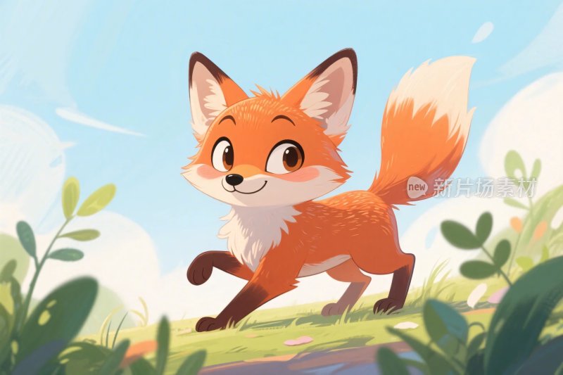 卡通狐狸插画