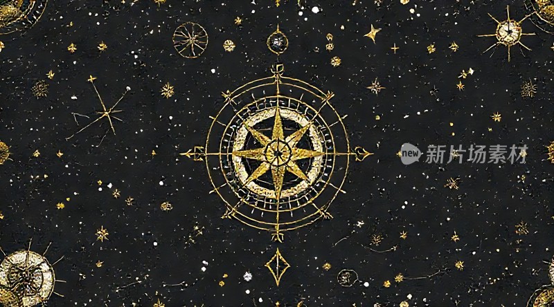 金色罗盘星河图