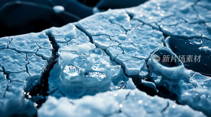 冰封世界晶莹剔透