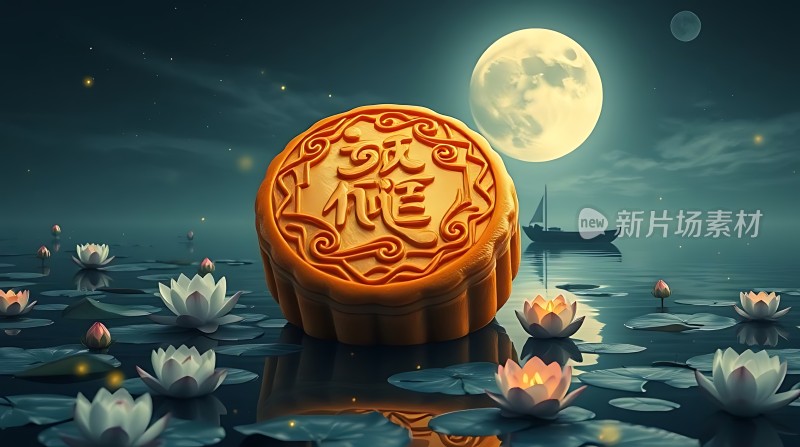 中秋月圆人团圆