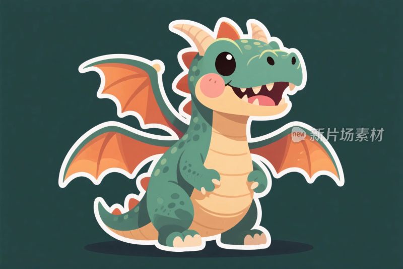 卡通恐龙插画