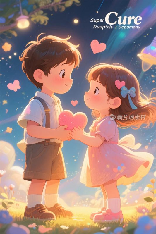 梦幻童趣插画场景