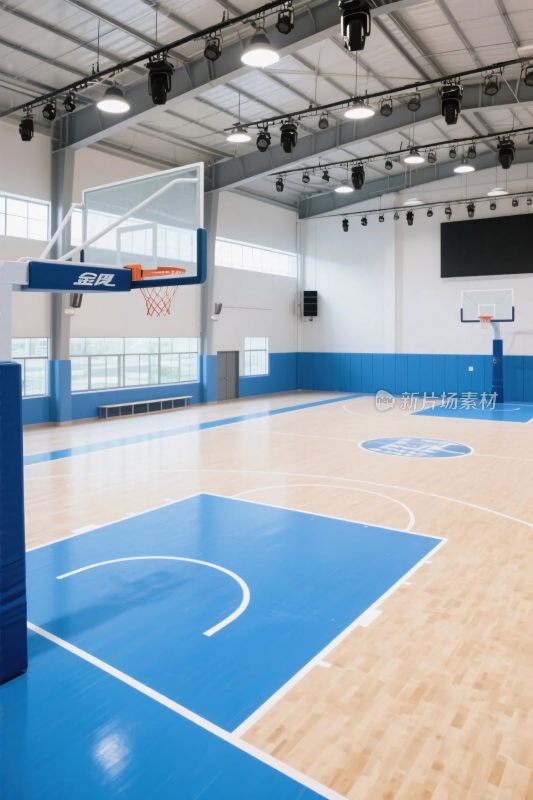 室内篮球场馆内部场景
