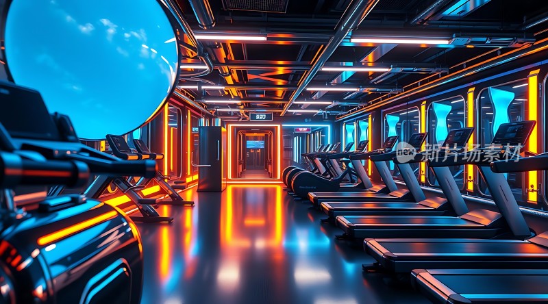 未来健身房科技感十足