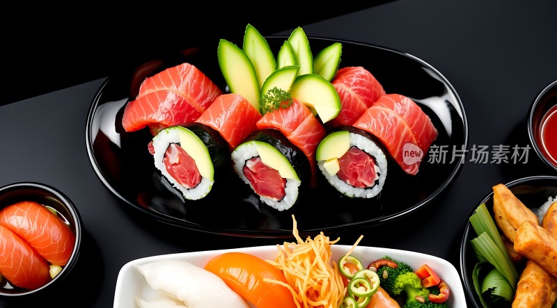 新鲜刺身寿司大餐