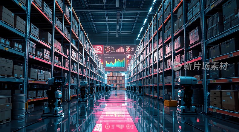 智能仓库机器人协作高效存储