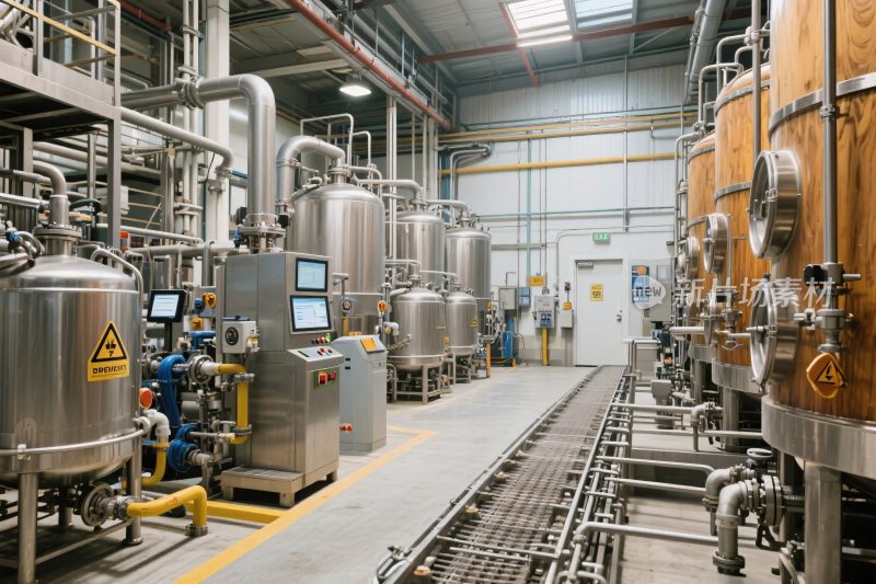 工厂内的工业设备场景