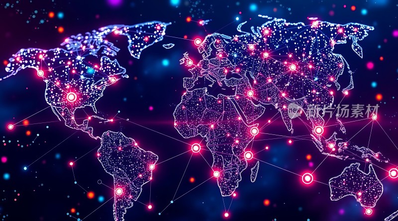 全球网络连接图