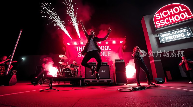 摇滚乐队激情演出