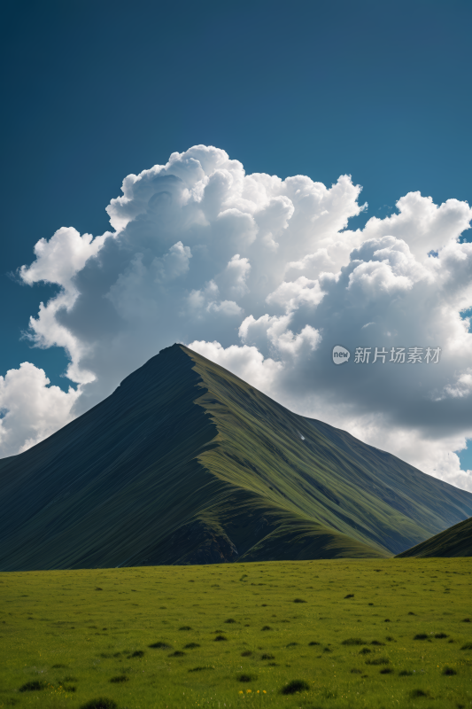 一座大高山清风景摄影图片