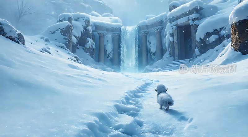 雪地小狗寻梦之旅