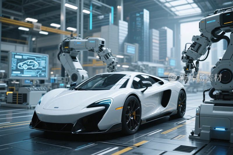 未来工厂中的自动化跑车