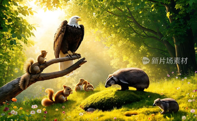 森林里的和谐共处