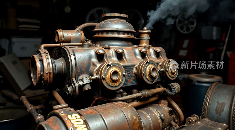 蒸汽机时代锈迹斑斑的工业之美