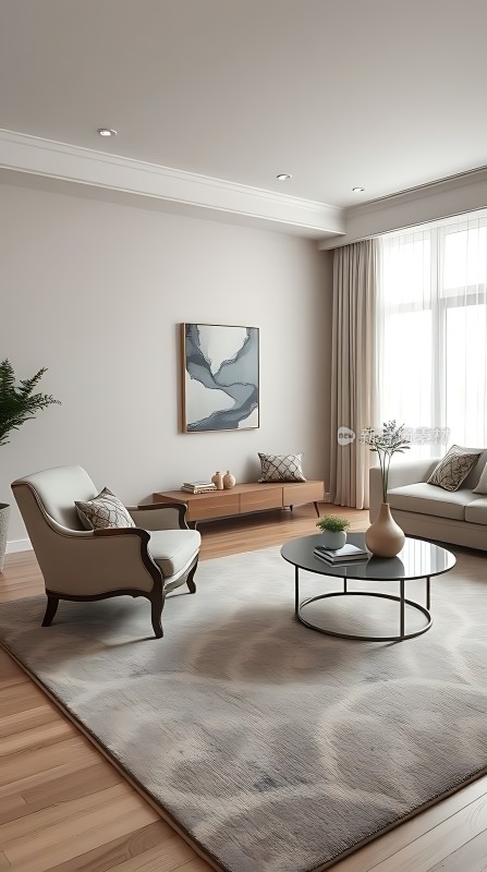 现代简约客厅优雅舒适生活空间