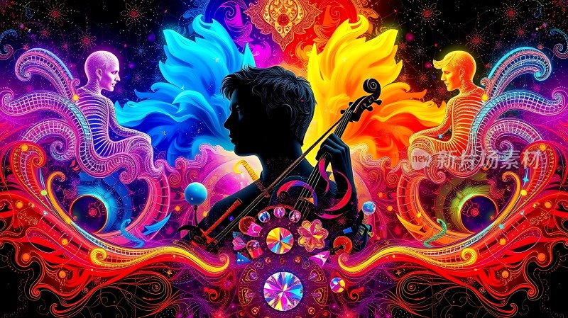 音乐幻想曲色彩与旋律的交响