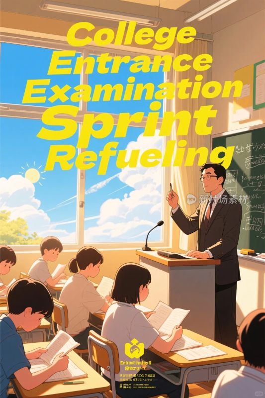 大学入学考试冲刺插画