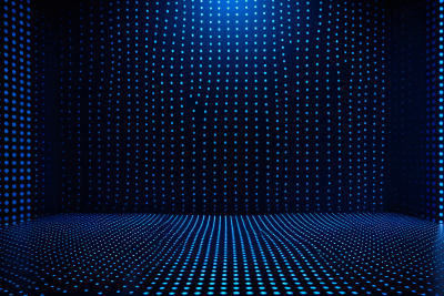 蓝光透过黑暗房间特写镜头高清背景图片 蓝光透过黑暗房间特写镜头高清背景图片