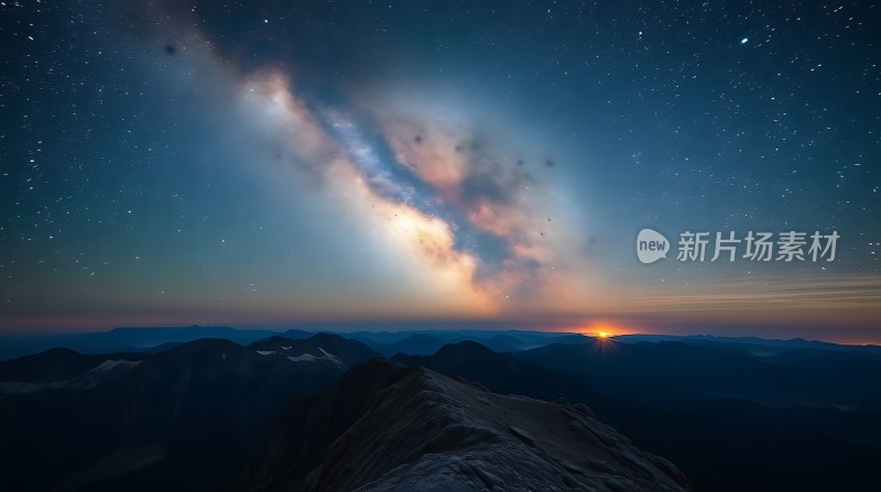 星辰大海日出山巅