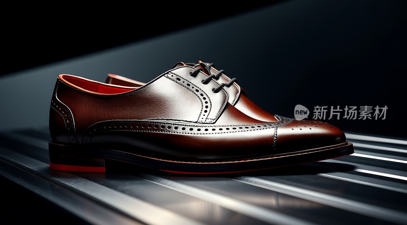 新片场素材 精致皮鞋展示