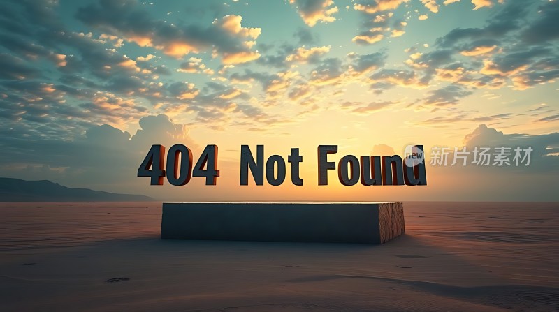 404错误页面日落场景