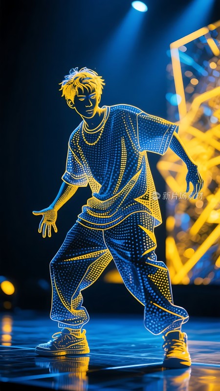 舞台上的炫酷舞者