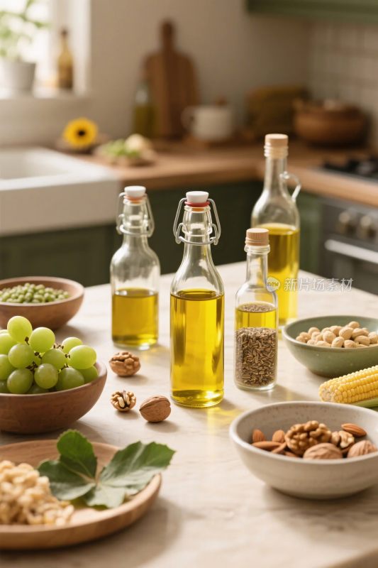 厨房静物食材展示