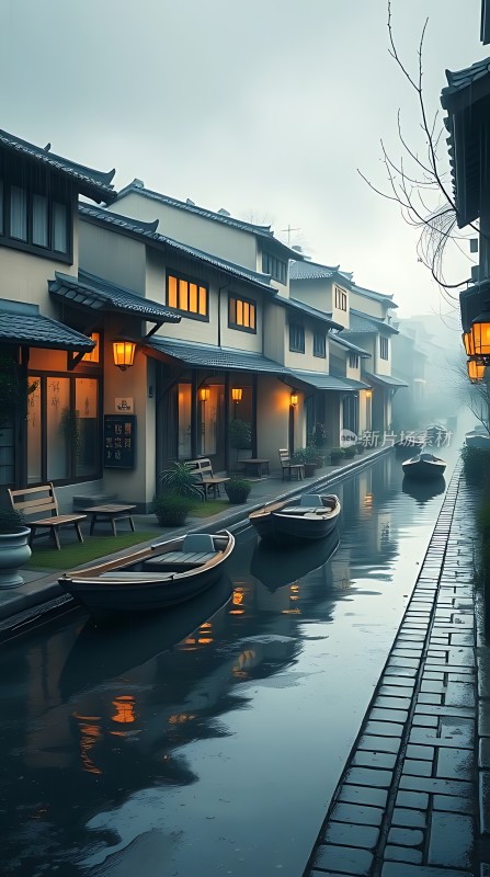 古色古香水乡夜色