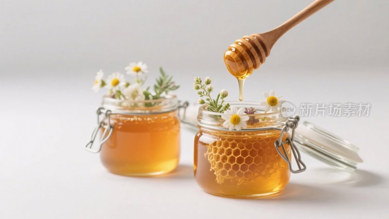 蜂蜜罐插画
