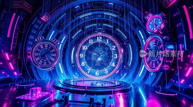 未来科技时钟装置