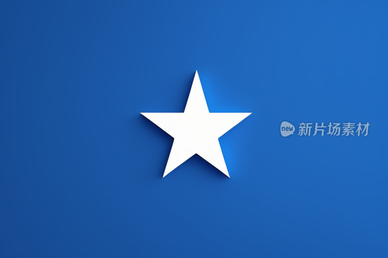 蓝色背景上的白色星星高清图片