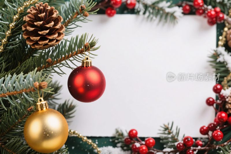 圣诞装饰边框背景
