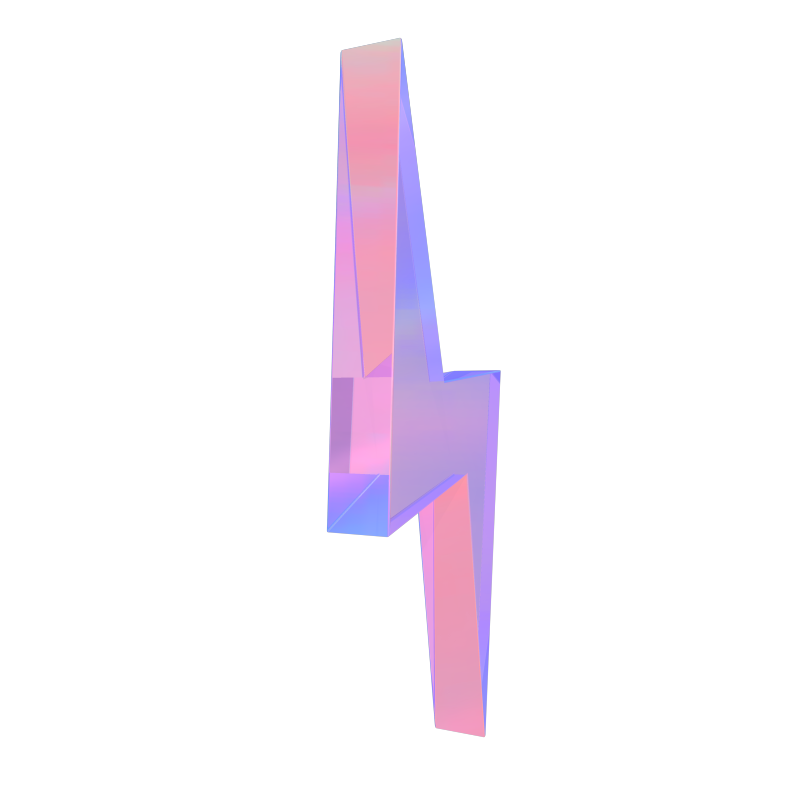 4K赛博朋克闪电 综艺节目元素闪烁对话框